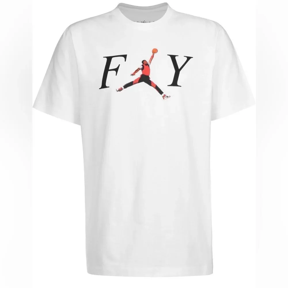 Jordan Fly Crew White Standard Fit T-Shirt